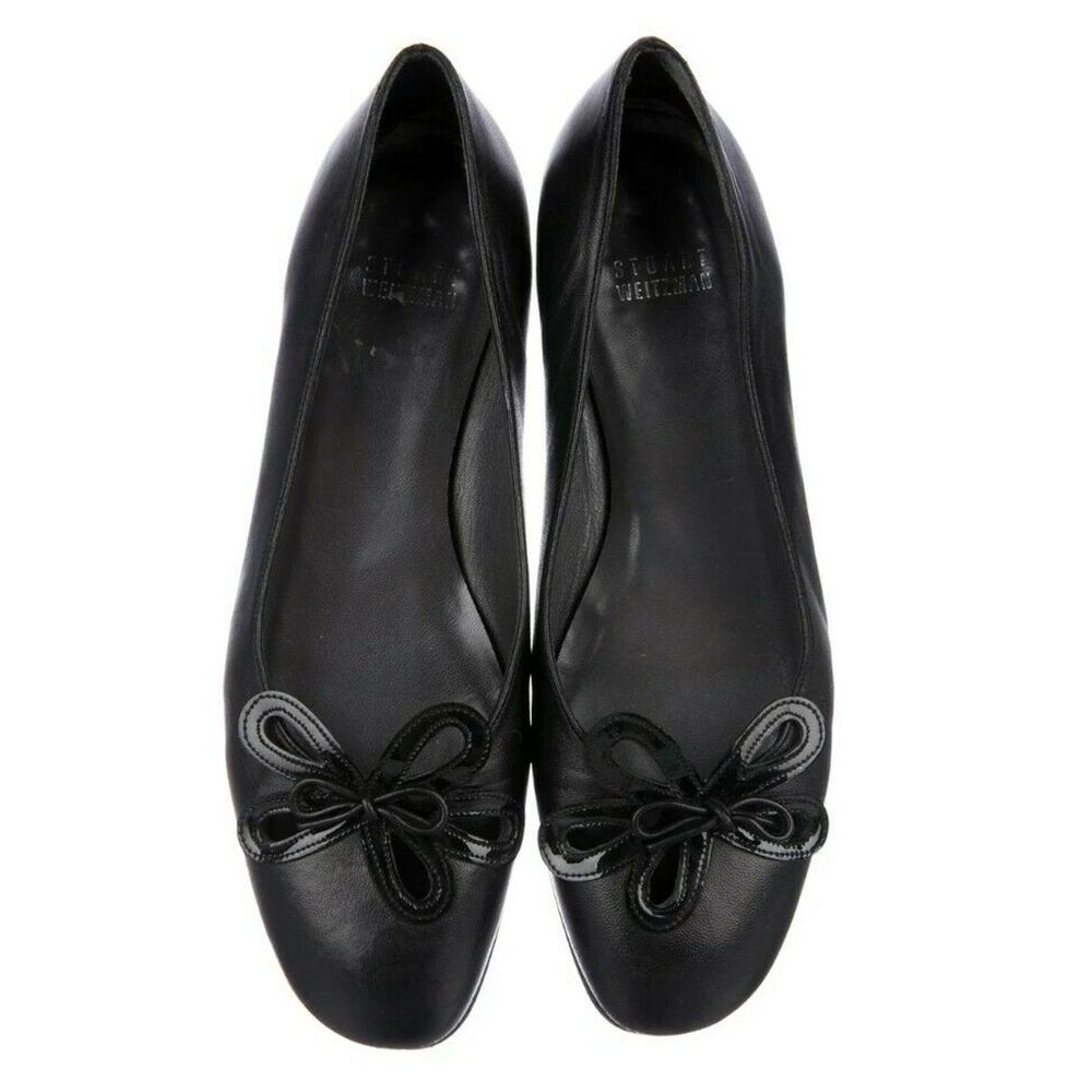 Stuart Writzman Leather Cutout Flats Size 6.5